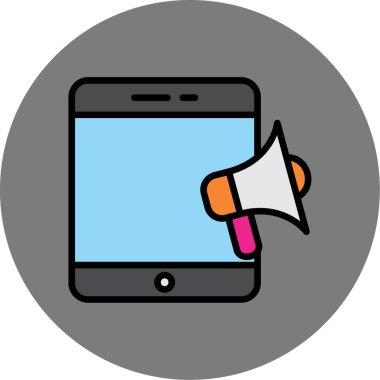 pazarlama vektör renk simgesi