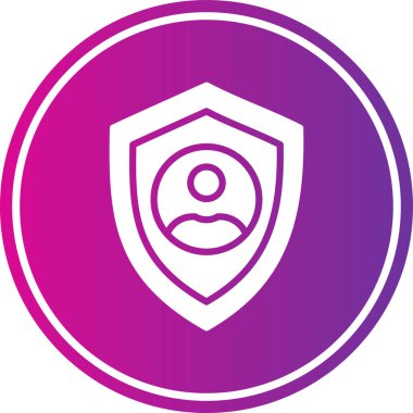 Kalkan vektör satırı simgesi