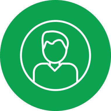 İnsan simgesinin vektör illüstrasyonu