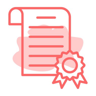 Belge simgesinin vektör illüstrasyonu