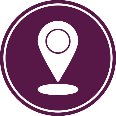 Konumun vektör illüstrasyonu modern simge