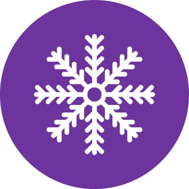 kar tanesi web simgesi, vektör çizim