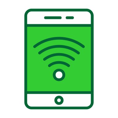 WIFI vektör düz renk simgesi