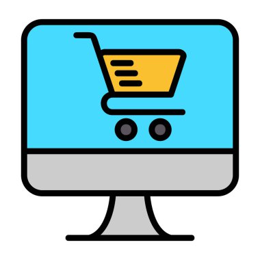 İnternetten alışveriş. Basit tasarım