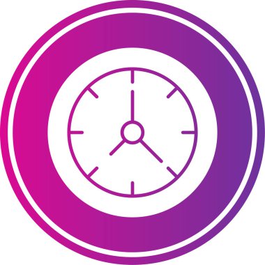 Saat. Web simgesi basit illüstrasyon