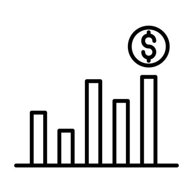 iş ve finans simgesinin vektör tasarımı