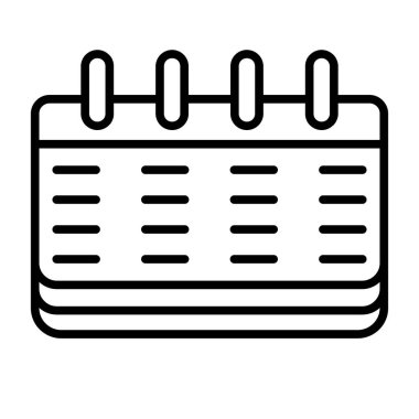 Takvim simgesi vektör illüstrasyon tasarımı