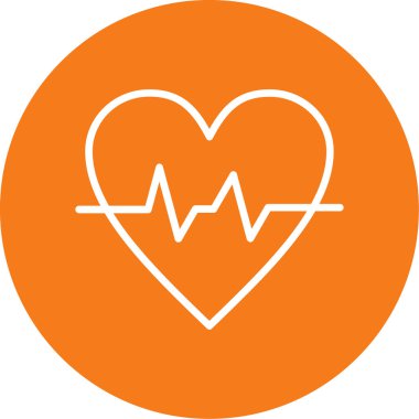 kalp simgesi, vektör illüstrasyon tasarımı