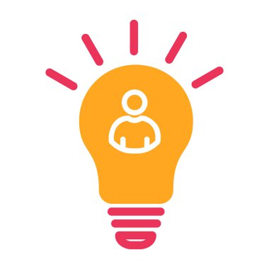 ampul simgesi vektör illüstrasyonu