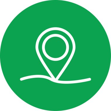 vektör pin konumu simgesi