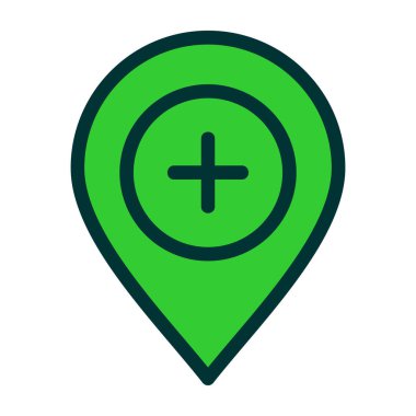 konum simgesi, vektör illüstrasyon tasarımı