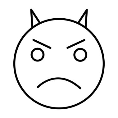 emoticon simgesi vektör illüstrasyonu