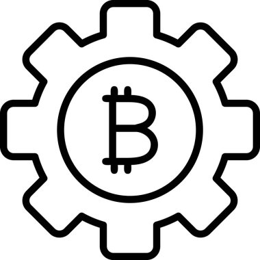 Kripto para birimi bitcoin simgesi