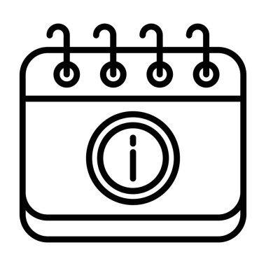 Takvim. Web simgesi basit tasarım