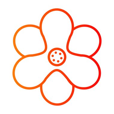 çiçek simgesi vektör illüstrasyonu