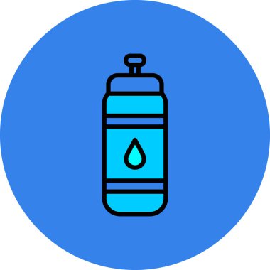 Su. Web simgesi basit illüstrasyon