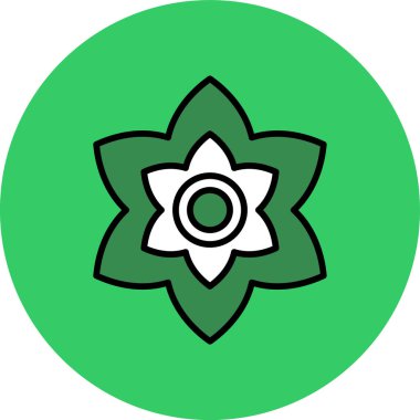 çiçek vektör simgesi gösterimi