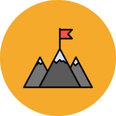 dağ ikonu vektör illüstrasyonu