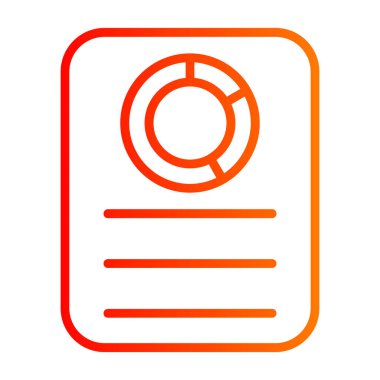 Bir belgenin vektör illüstrasyonu