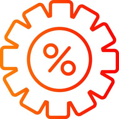 dişli simgesi, vektör çizimi