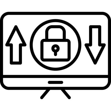 ikon vektör illüstrasyonunu kilitle