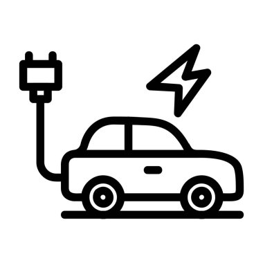 Elektrikli araba simgesi, taslak biçimi