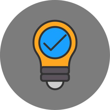 ampul simgesi, vektör illüstrasyonu