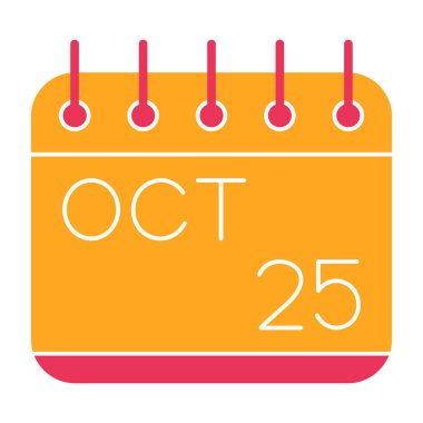 Ekim 2 simge vektör illüstrasyonlu takvim