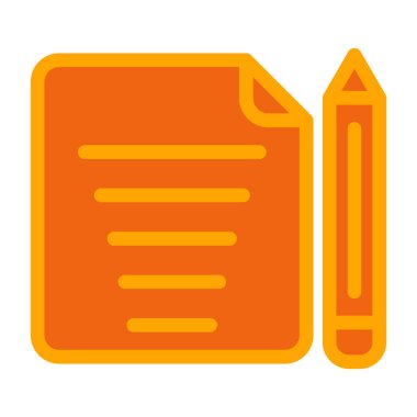 Belge. Web simgesi basit illüstrasyon