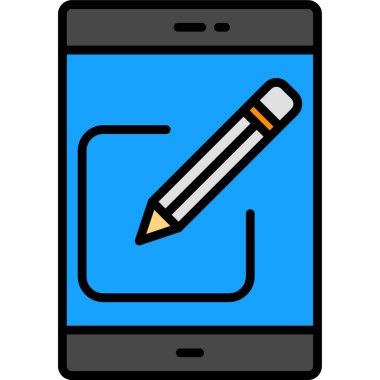 Akıllı telefon. Web simgesi basit illüstrasyon