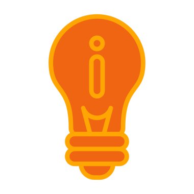 Beyaz arkaplanda ampul simgesi