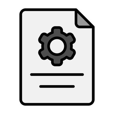 Belge. Web simgesi basit tasarım