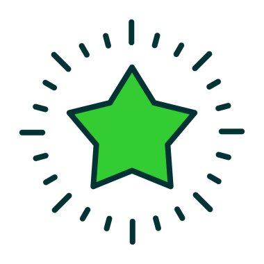 yıldız simgesi vektör illüstrasyonu