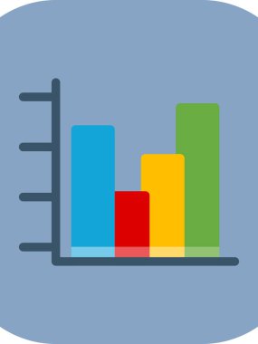 bar çizelgesi simgesi, vektör illüstrasyonu