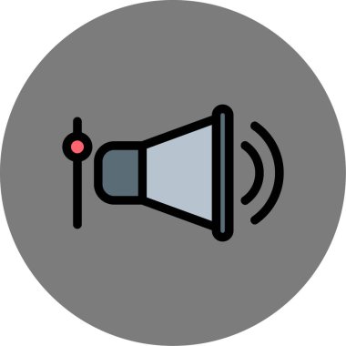 Moda Biçimli Sözcü Simgesi İzole Arkaplan