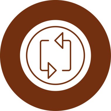 ok yönü simgesi ana hat biçiminde