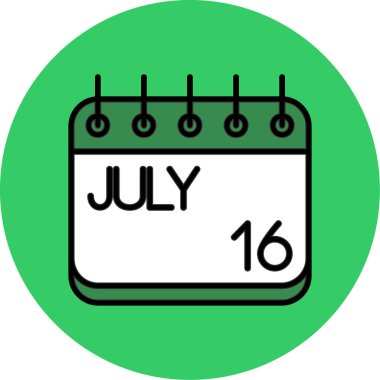 Takvim simgesi vektör illüstrasyonu