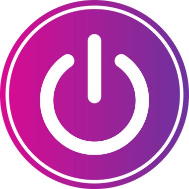 Güç. Web simgesi vektör illüstrasyonu