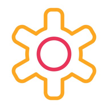 dişli simgesi vektör illüstrasyon grafik tasarımı ayarlanıyor