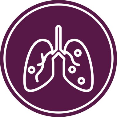 Akciğerler yuvarlak Raster simgesi