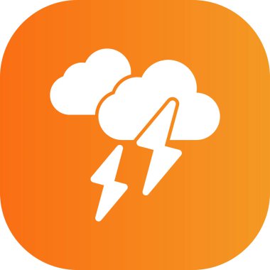 Fırtına web simgesi, vektör çizim