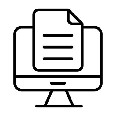 dizüstü bilgisayar simgesi. özet çizimi