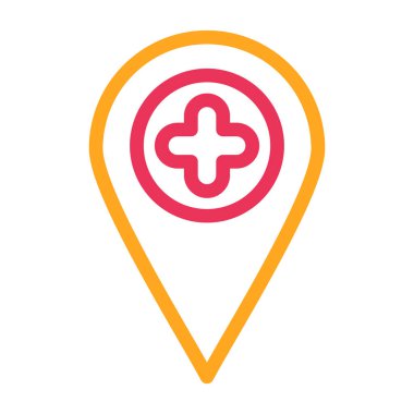 rozet taslak biçiminde pin konumu simgesi