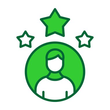 kullanıcı vektörü renk çizgisi simgesi