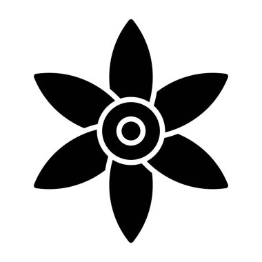 çiçek simgesi vektör illüstrasyonu