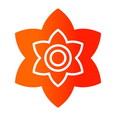 Bir çiçeğin vektör illüstrasyonu