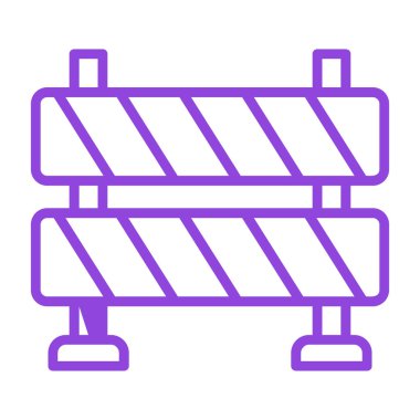 bariyer simgesi vektör illüstrasyonu