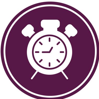 Saat simgesi. Basit tasarım