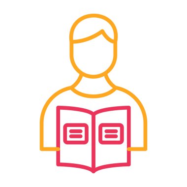 kitap simgesi, vektör illüstrasyonu