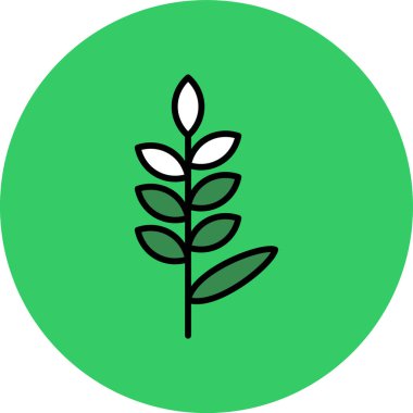 bitki simgesi vektör illüstrasyonu